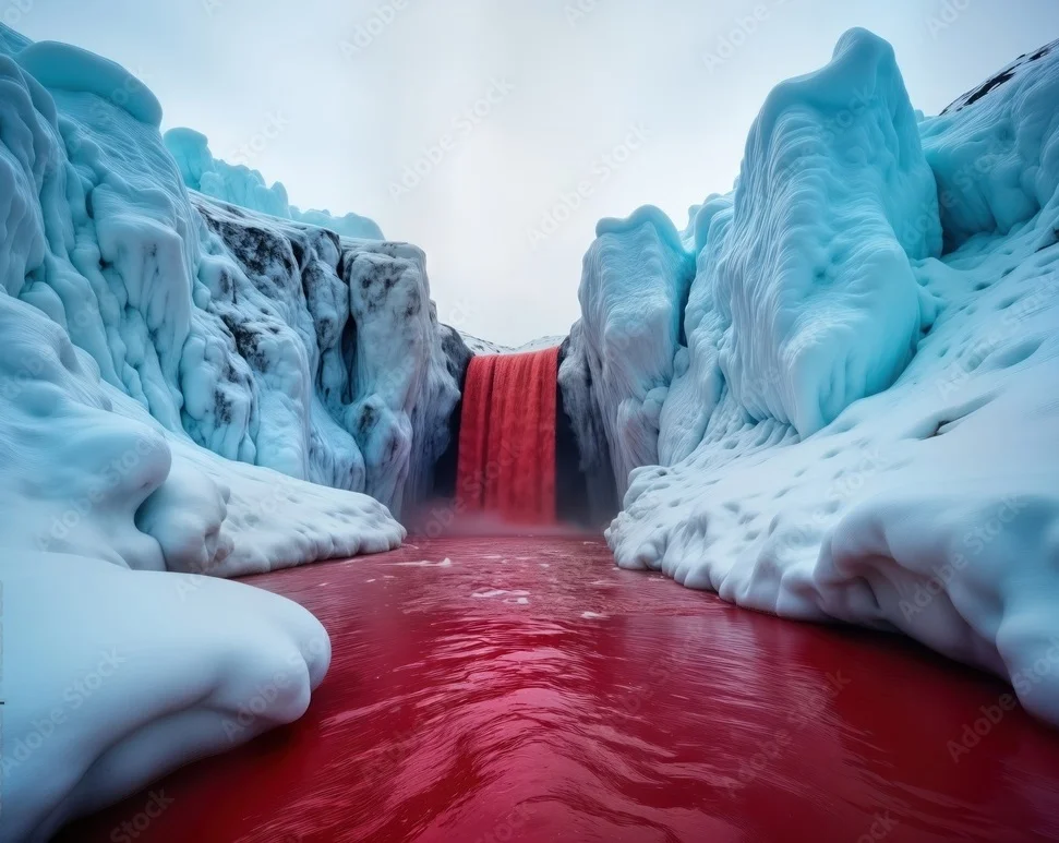 Antarctica unusual blood flow